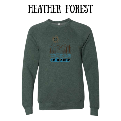 CP - Chill Zone - Sponge Fleece Raglan Sweatshirt - Greens, Neutrals
