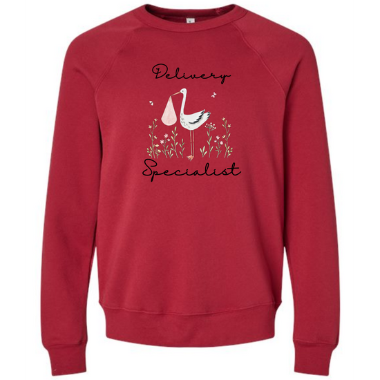 Delivery Specialist - Sponge Fleece Raglan Sweatshirt - Assorted Colors