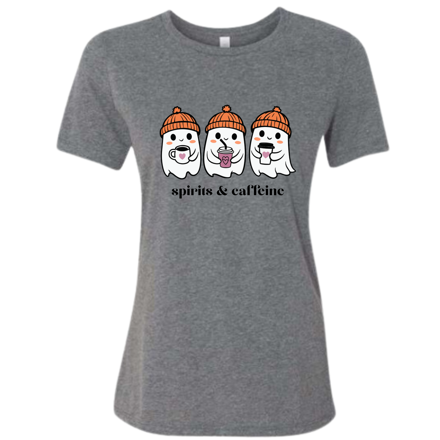 Spirits & Caffeine - Women's Relaxed Fit Tee - Neutrals