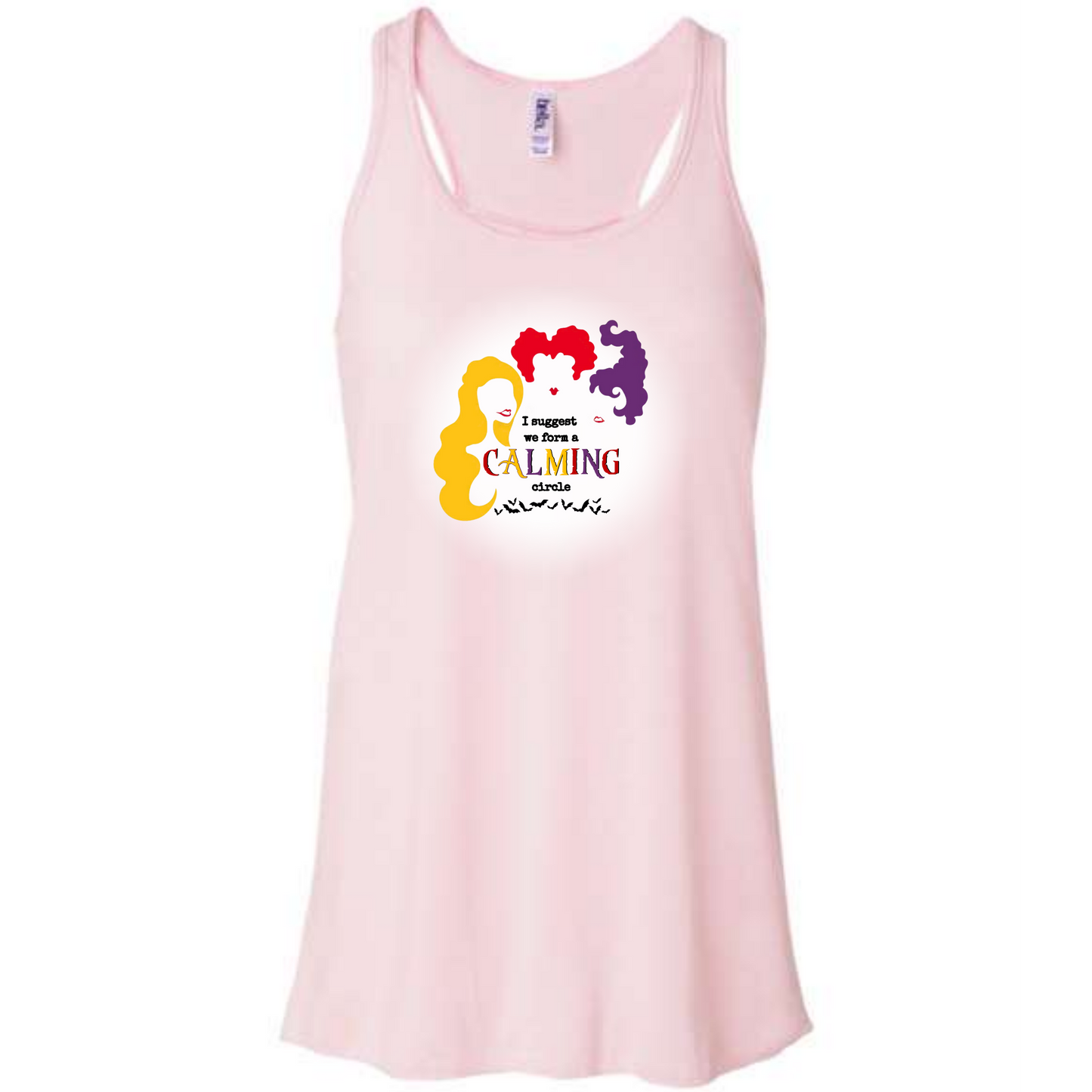 Calming Circle - Women's Flowy Racerback Tank - Assorted Colors