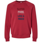 Saved. Free. Loud & Proud - Sponge Fleece Raglan Sweatshirt - Assorted Colors