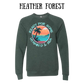 VP - Ready For Some Vitamin D & Sea - Sponge Fleece Raglan Sweatshirt - Greens, Neutrals
