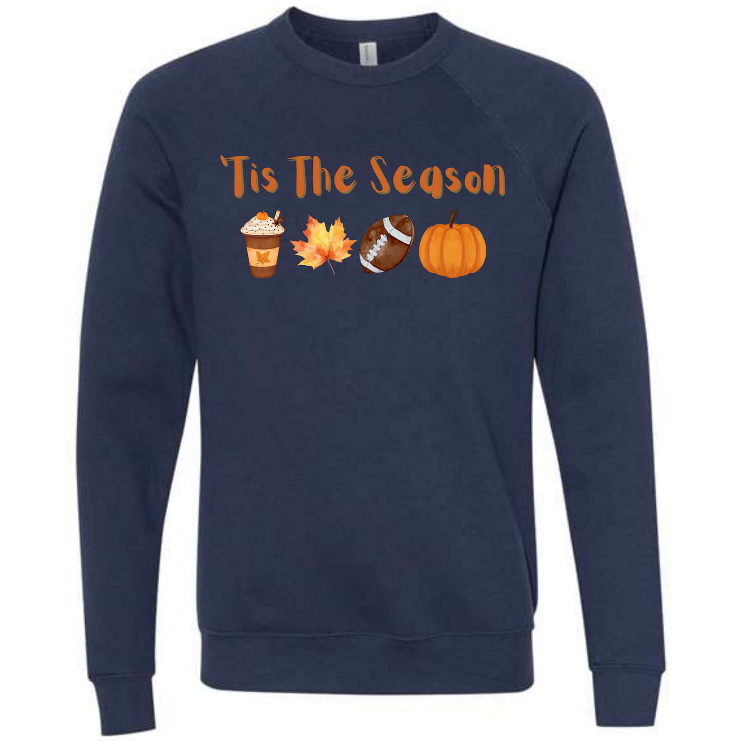 'Tis the Season - Fall - Sponge Fleece Raglan Sweatshirt - Blues, Purples