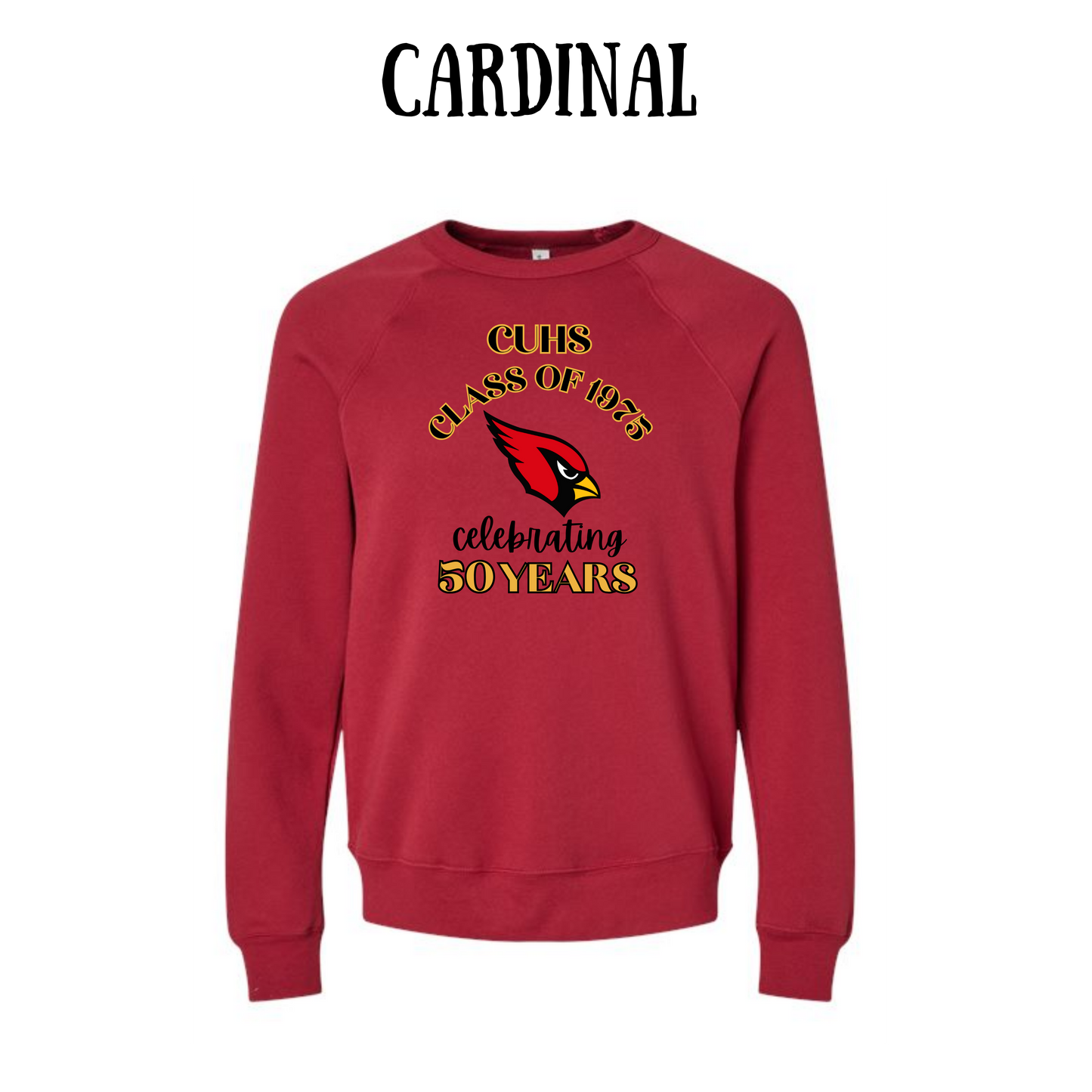 CUHS celebrating - Sponge Fleece Raglan Sweatshirt - Assorted Colors