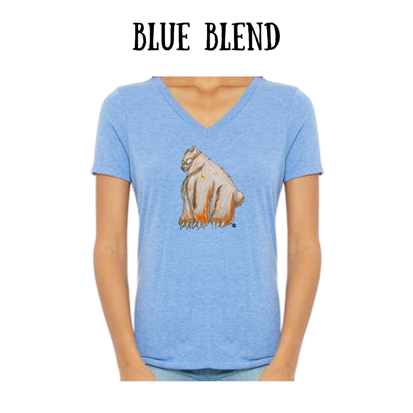 AC - Muscle Bear - Women's V-Neck - Assorted Colors