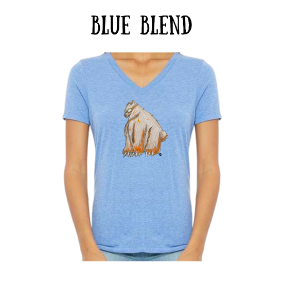 AC - Muscle Bear - Women's V-Neck - Assorted Colors