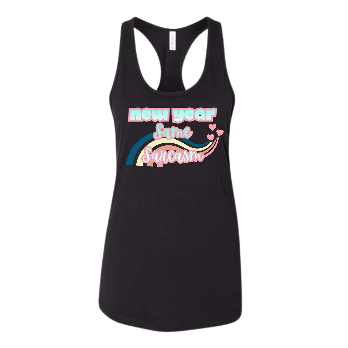New Year Same Sarcasm - Bella+Canvas - Women's Jersey Racerback Tank
