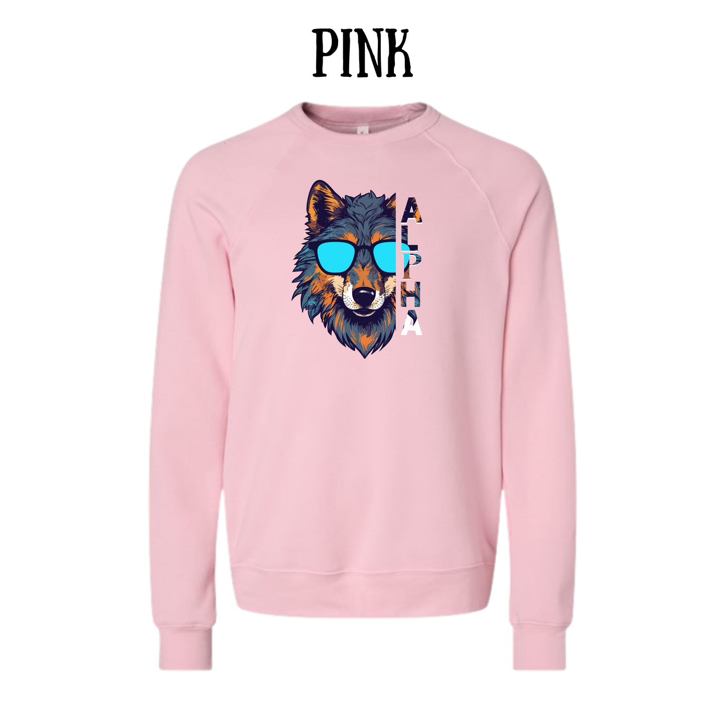 BP - Alpha - Sponge Fleece Raglan Sweatshirt - Assorted Colors