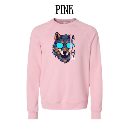 BP - Alpha - Sponge Fleece Raglan Sweatshirt - Assorted Colors