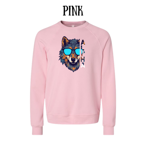 BP - Alpha - Sponge Fleece Raglan Sweatshirt - Assorted Colors