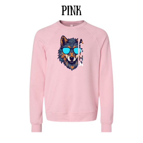 BP - Alpha - Sponge Fleece Raglan Sweatshirt - Assorted Colors