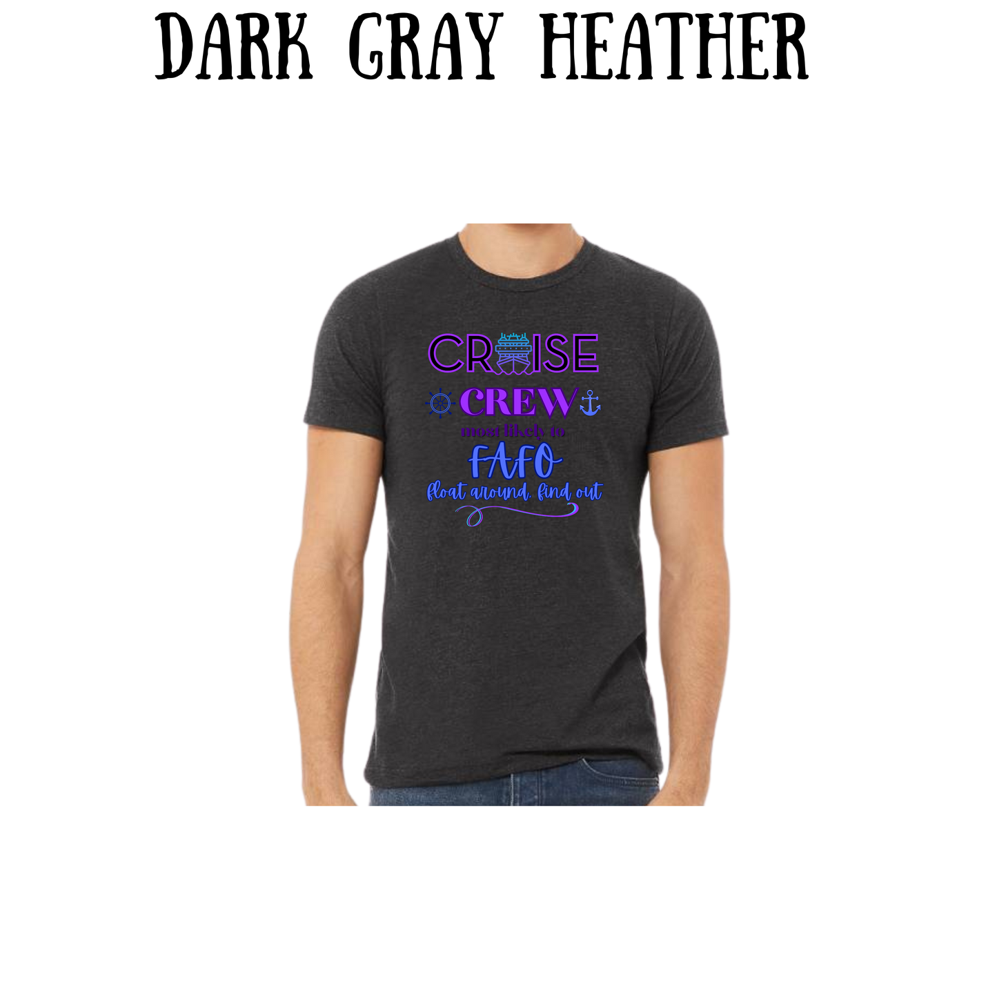 VP - Cruise Crew FAFO - Unisex Tee - Pinks, Purples, Neutrals