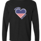 One Nation One Heart - Comfort Colors - Heavyweight Long Sleeve Tee - Neutral Colors