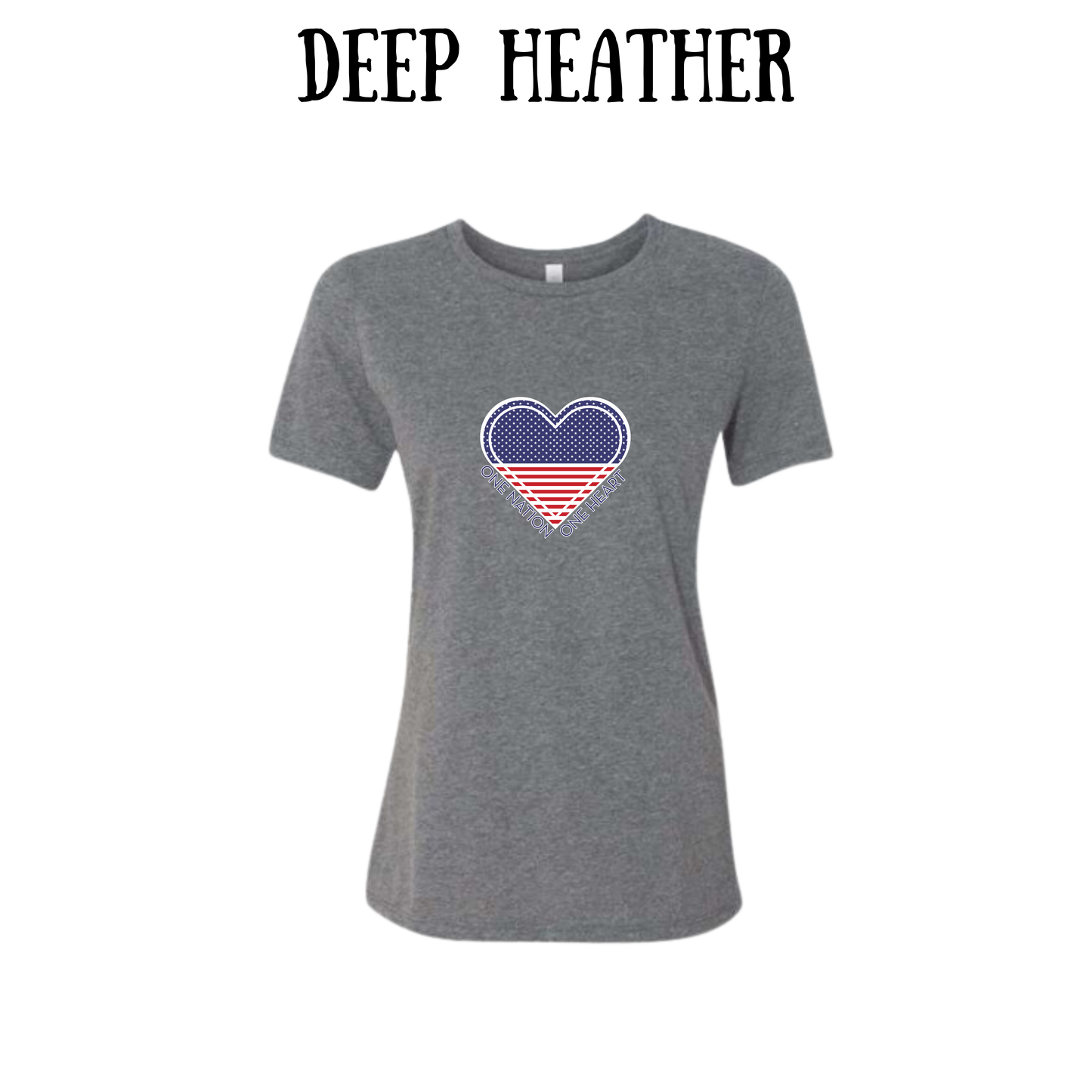 PP - One Nation One Heart - Women's Relaxed Fit Tee - Neutrals