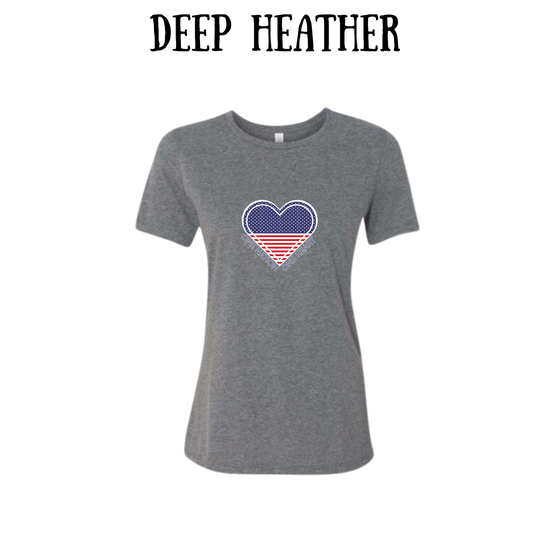 PP - One Nation One Heart - Women's Relaxed Fit Tee - Neutrals