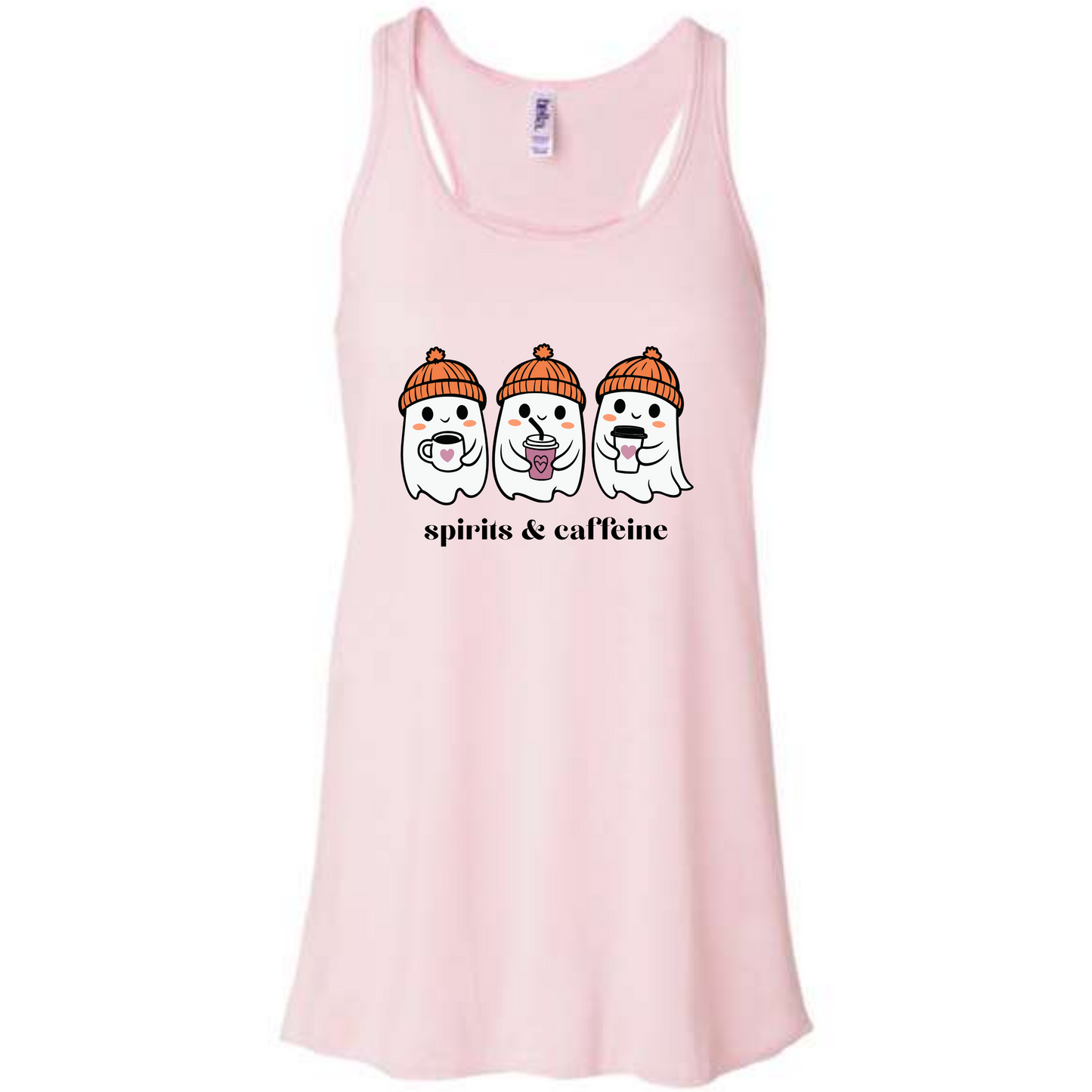Spirits & Caffeine - Women's Flowy Racerback Tank - Assorted Colors