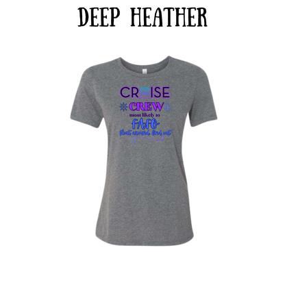 VP - Cruise Crew FAFO - Women's Relaxed Fit Tee - Neutrals