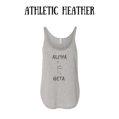 beta to alpha - women's flowy tank