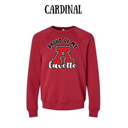 AFHS Cavettes - Sponge Fleece Raglan Sweatshirt - Assorted Colors