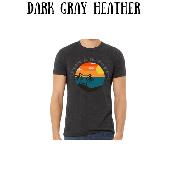 VP - Sunsets & No Regrets - Unisex Tee - Pinks, Purples, Neutrals