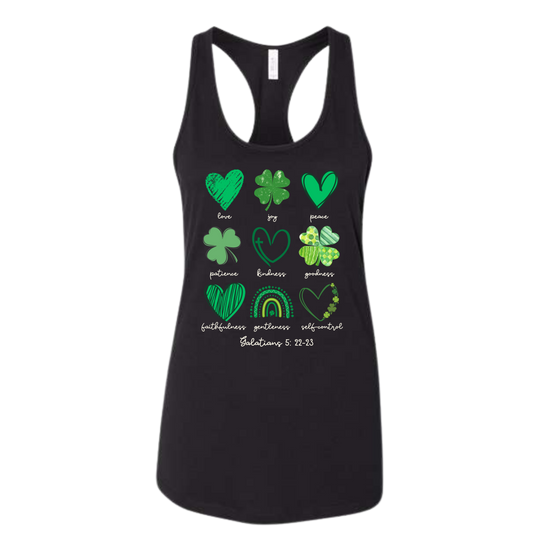 Galatians 5 - St Patrick's Day - Bella+Canvas - Women's Jersey Racerback Tank