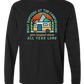 What Happens At The Campground - Comfort Colors - Heavyweight Long Sleeve Tee - Neutral Colors