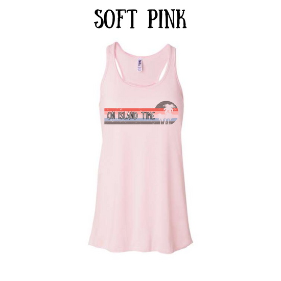 VP - On Island Time - Women's flowy racerback Tank