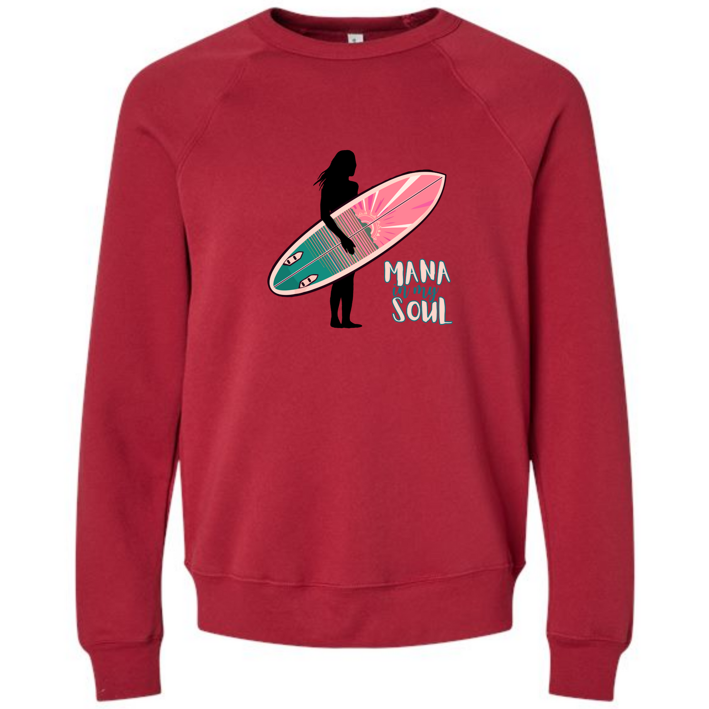 Mana in My Soul - Sponge Fleece Raglan Sweatshirt - Assorted Colors