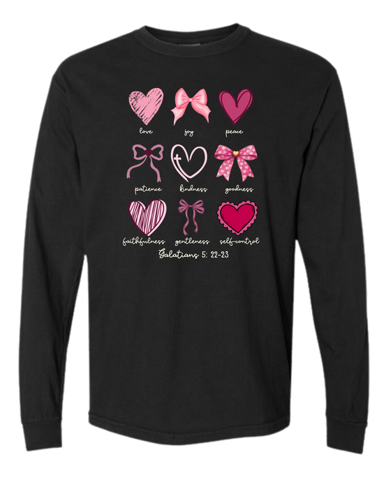 Galatians 5 - Valentines - Comfort Colors - Heavyweight Long Sleeve Tee - Neutral Colors