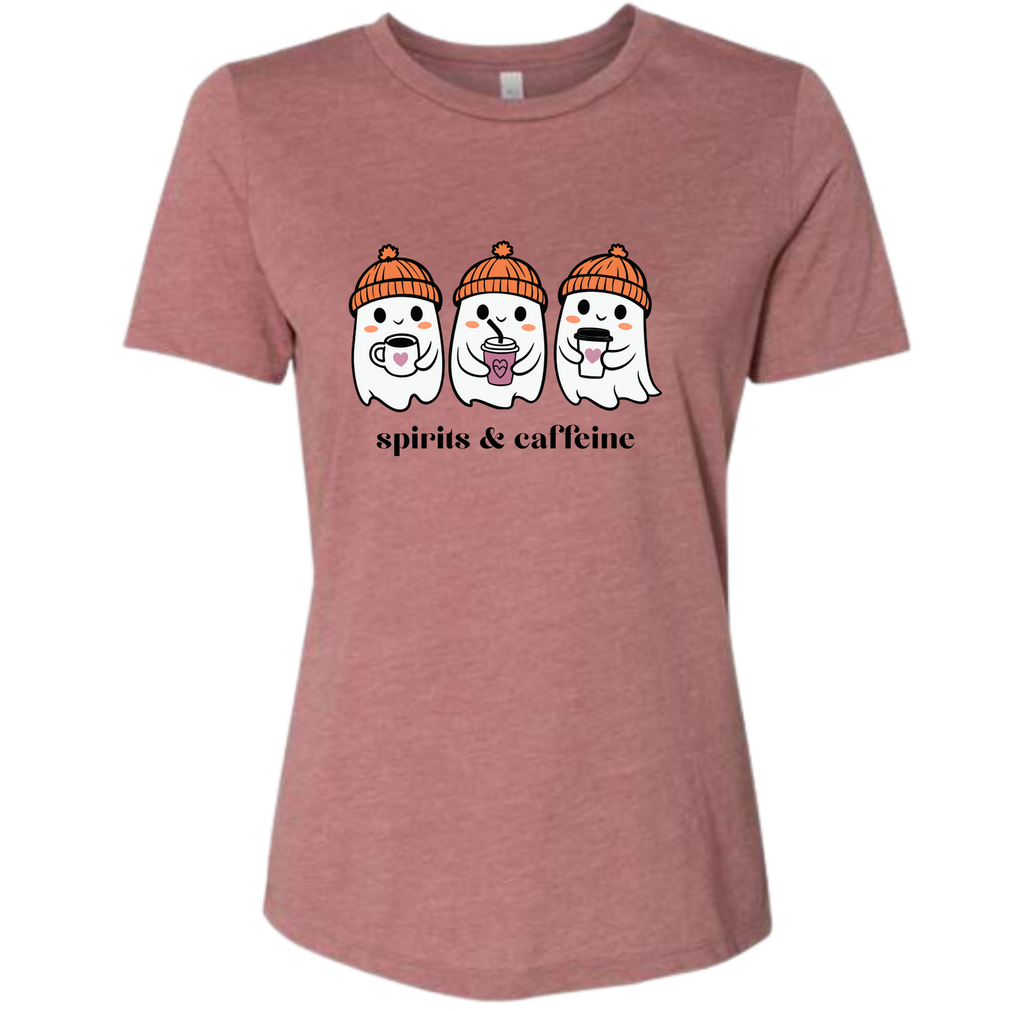 Spirits & Caffeine - Women's Relaxed Fit Tee - Assorted Colors
