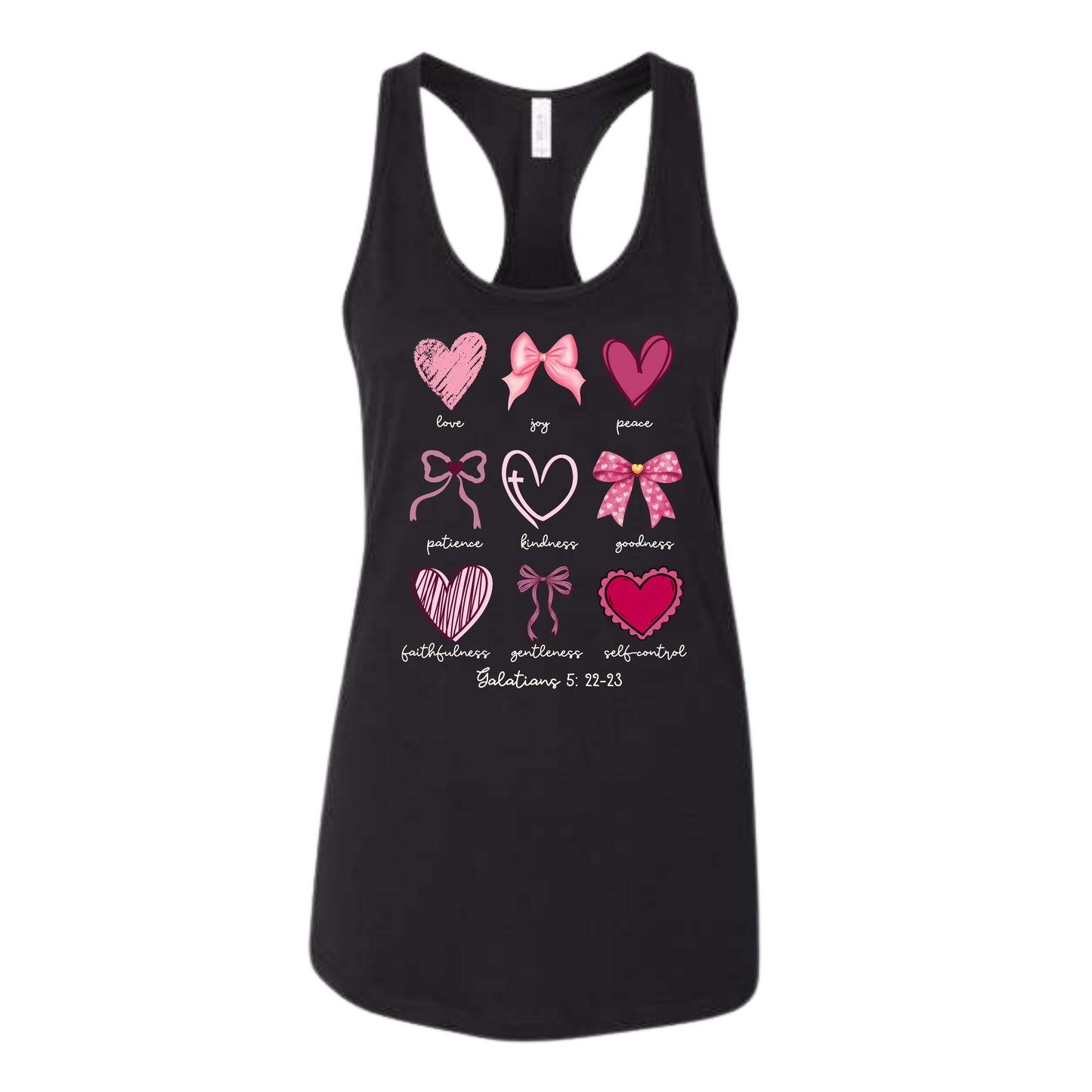 Galatians 5 - Valentines - Bella+Canvas - Women's Jersey Racerback Tank