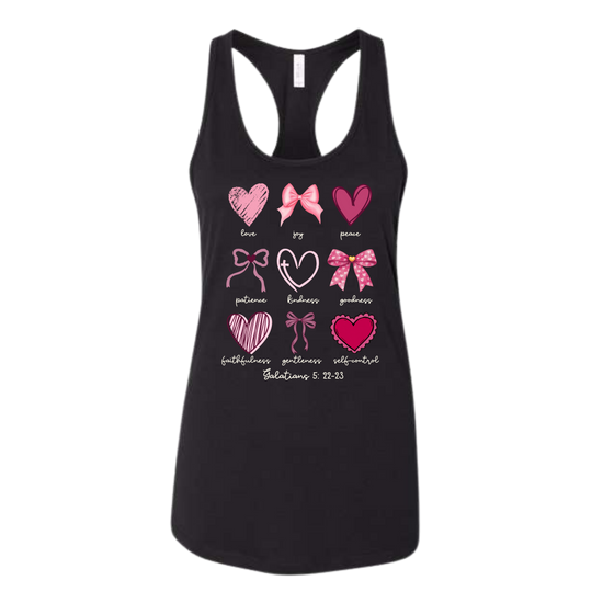 Galatians 5 - Valentines - Bella+Canvas - Women's Jersey Racerback Tank
