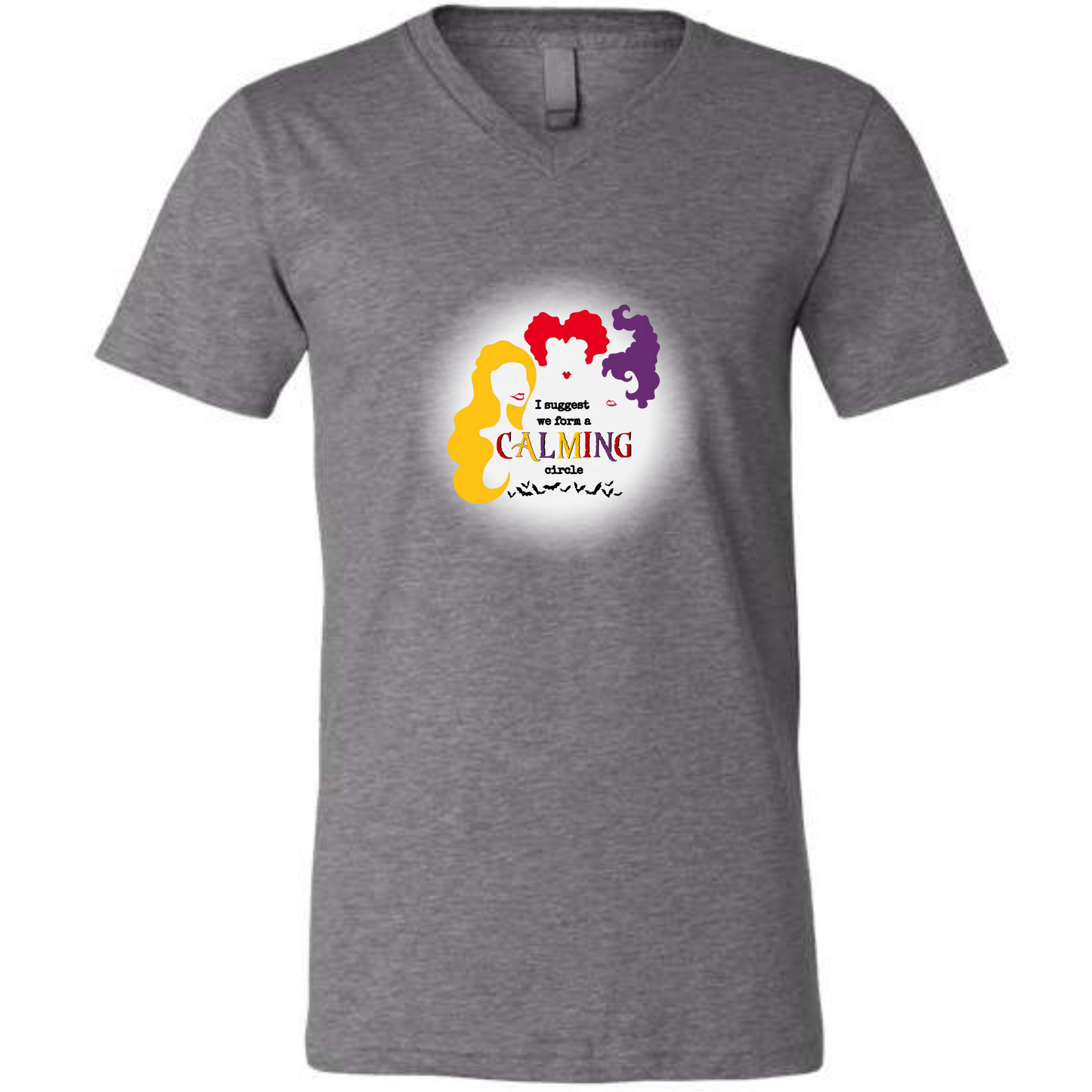 Calming Circle - Unisex V-Neck - Neutral Colors