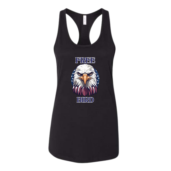 Free Bird - Bella+Canvas - Women's Jersey Racerback Tank
