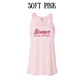 stronger than day two cramps - women's flowy racerback tank