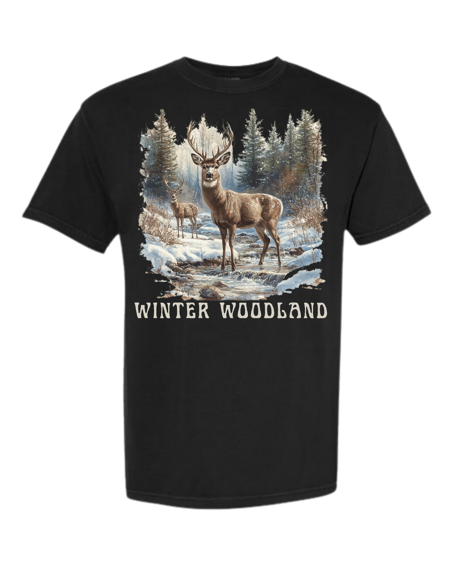 Winter Woodland - Comfort Colors - Heavyweight Unisex Tee - Neutrals