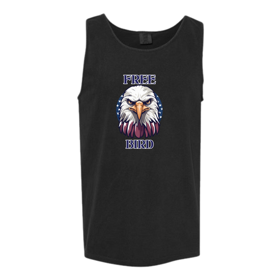Free Bird - Comfort Colors - Unisex Tank - Neutral Colors & Blues