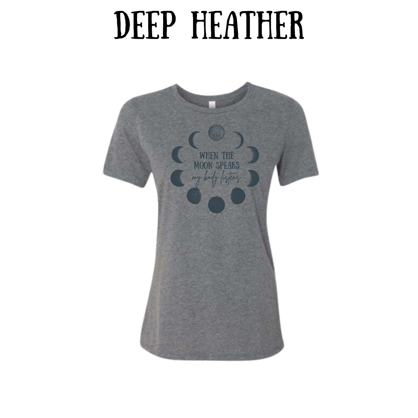 when the moon speaks - women's relaxed fit tee - neutrals