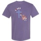 Loves Jesus & America too - Comfort Colors - Heavyweight Unisex Tee - Pinks & Purples