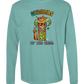 Guardian of The Chill - Comfort Colors - Heavyweight Long Sleeve Tee - Blues & Greens