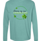 Hormones May Cause Shenanigans - Comfort Colors - Heavyweight Long Sleeve Tee - Blues & Greens