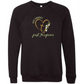 Not Perfect Just Forgiven - Sponge Fleece Raglan Sweatshirt - Blues, Greens, Purple, and Black