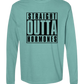 Straight Outta Hormones - Comfort Colors - Heavyweight Long Sleeve Tee - Blues & Greens