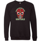 Masked Because We Are Unstable - Sponge Fleece Raglan Sweatshirt - Blues, Greens, Purple, and Black