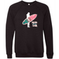 Mana in My Soul - Sponge Fleece Raglan Sweatshirt - Blues, Greens, Purple, and Black