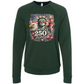America's 250th Birthday - Sponge Fleece Raglan Sweatshirt - Blues, Greens, Purple, and Black