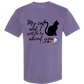 My Cat and I spill the tea about you - Comfort Colors - Heavyweight Unisex Tee - Pinks & Purples