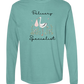 Delivery Specialist - Comfort Colors - Heavyweight Long Sleeve Tee - Blues & Greens