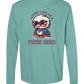Lovin' Life as a Free Bird - Comfort Colors - Heavyweight Long Sleeve Tee - Blues & Greens