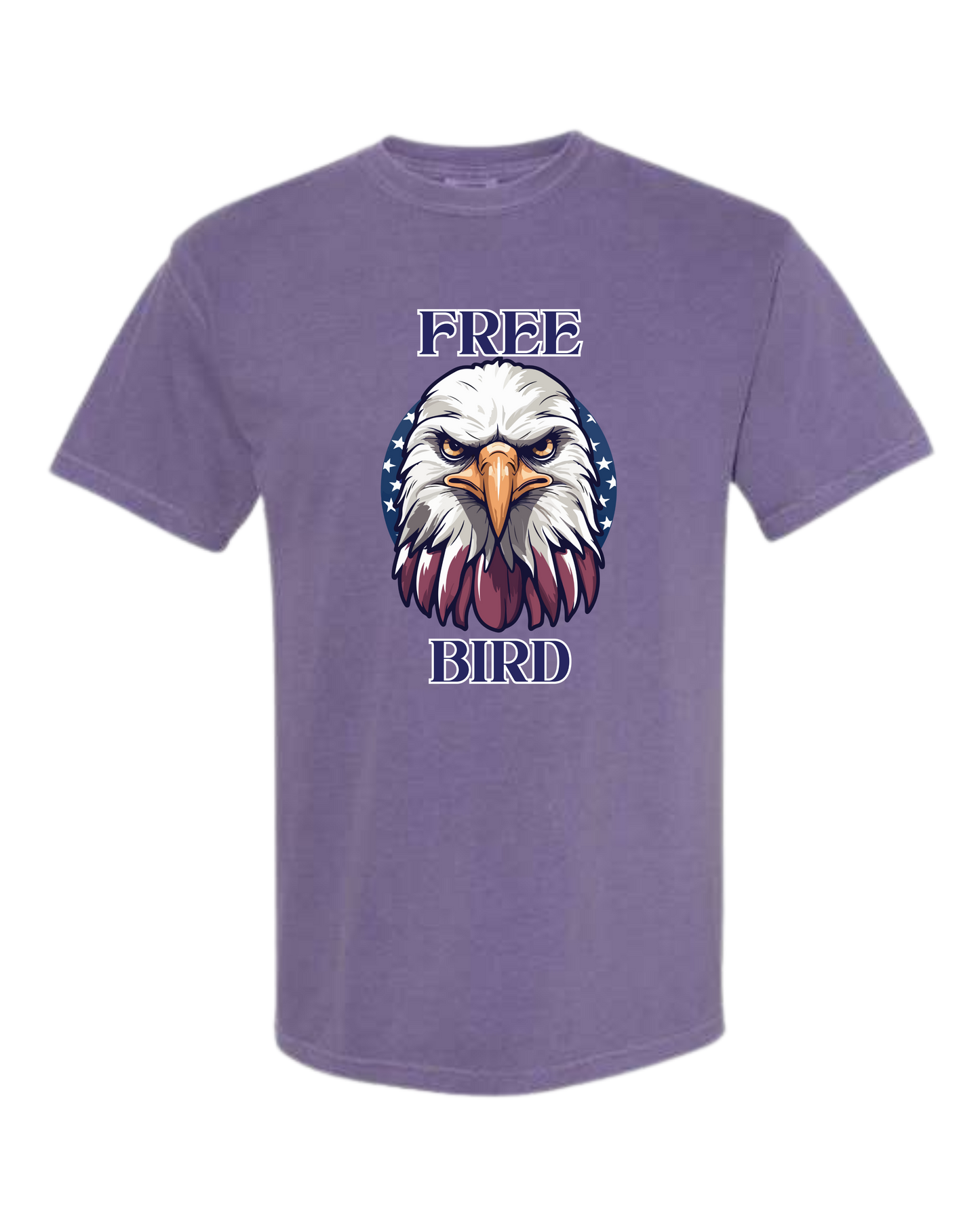 Free Bird - Comfort Colors - Heavyweight Unisex Tee - Pinks & Purples